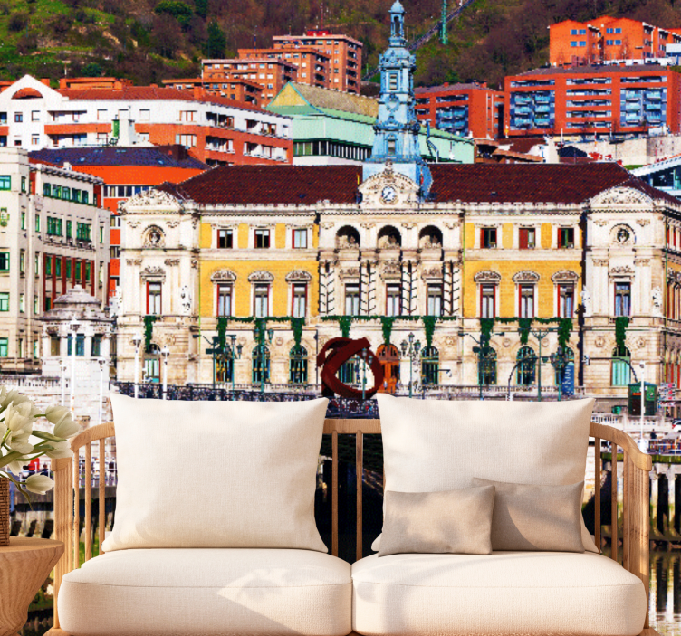 Madrid wall mural historic bilbao architecture - TenStickers