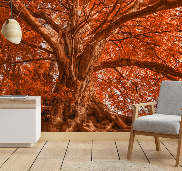 Majestic autumn tree tree wall mural - TenStickers