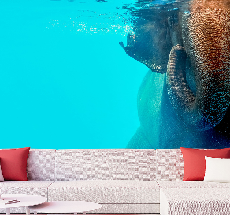 Majestic Underwater Elephant animal mural - TenStickers