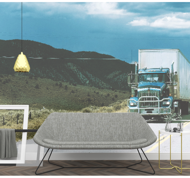 Motors on Highway vehicle wall mural - TenStickers