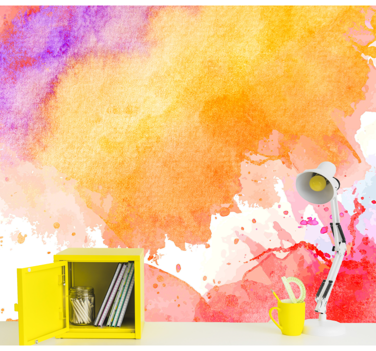 Multicolor splash Abstract Wall Murals - TenStickers