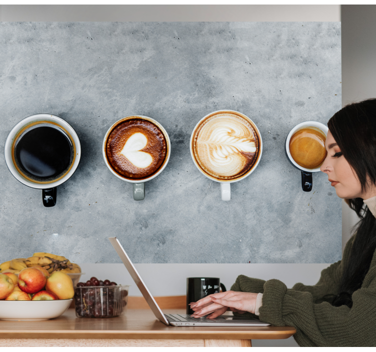 Music wall mural coffee art collection - TenStickers