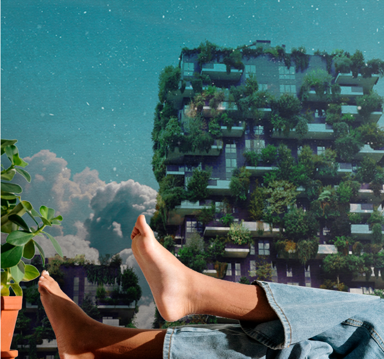 Nature wall mural indoor vertical garden - TenStickers