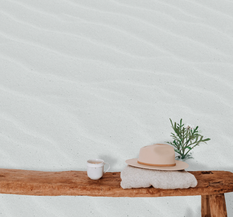 Nature wall mural sand and greenery design - TenStickers