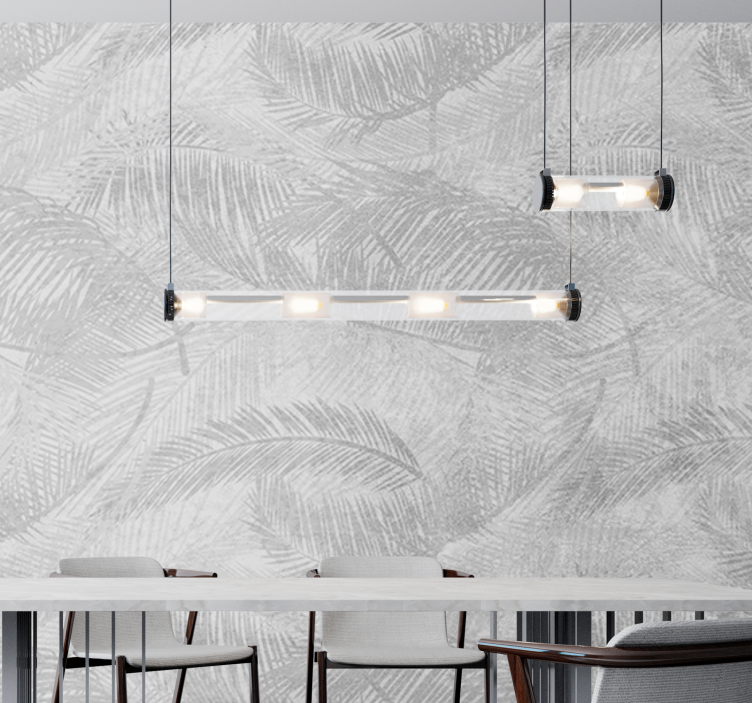 Nature wall mural stylish leaf designs - TenStickers