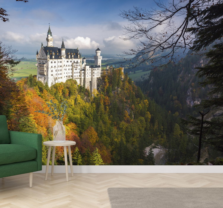 Neuschwanstein castle wall mural - TenStickers