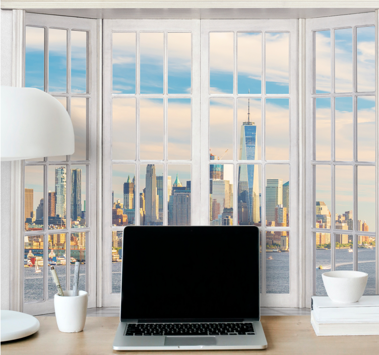 New york wall mural new york skyline view - TenStickers