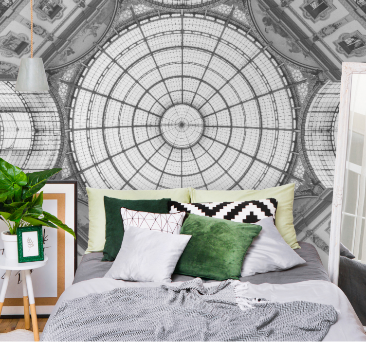 Painting mural architectural glass dome - TenStickers