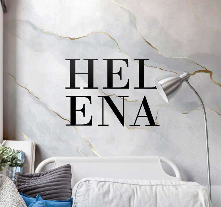 Personalized Text Accent phrase wall mural - TenStickers