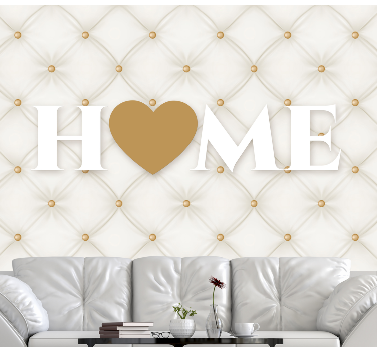 Phrase wall mural homey comfort - TenStickers