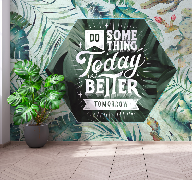 Phrase wall mural inspirational quote art - TenStickers