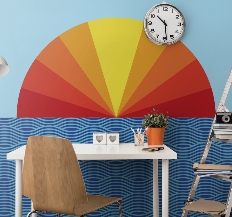 Radiant Horizon Design landscape mural - TenStickers