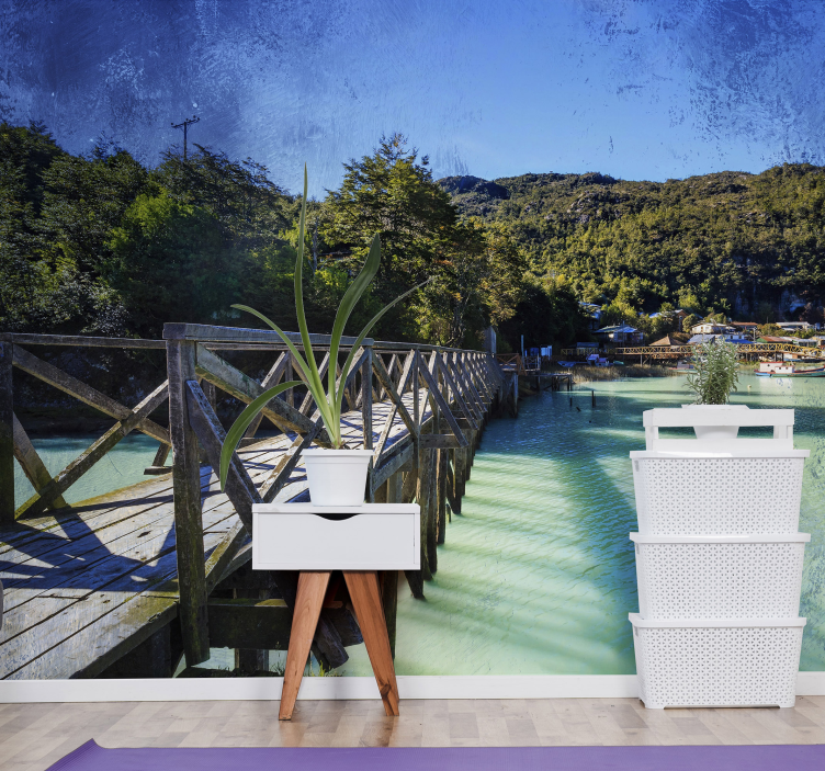 Scenic Coastal Path landscape mural - TenStickers