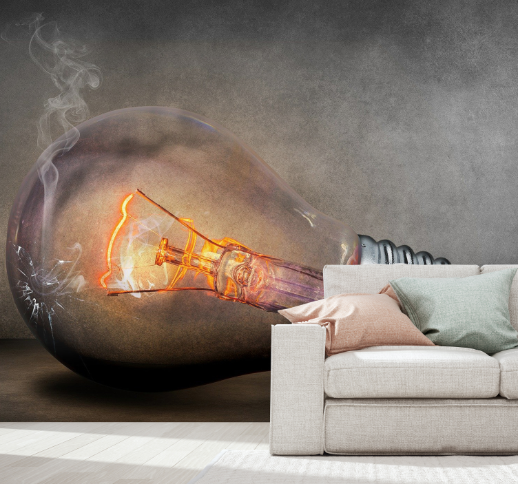 Shattered Illumination 3D wall mural - TenStickers