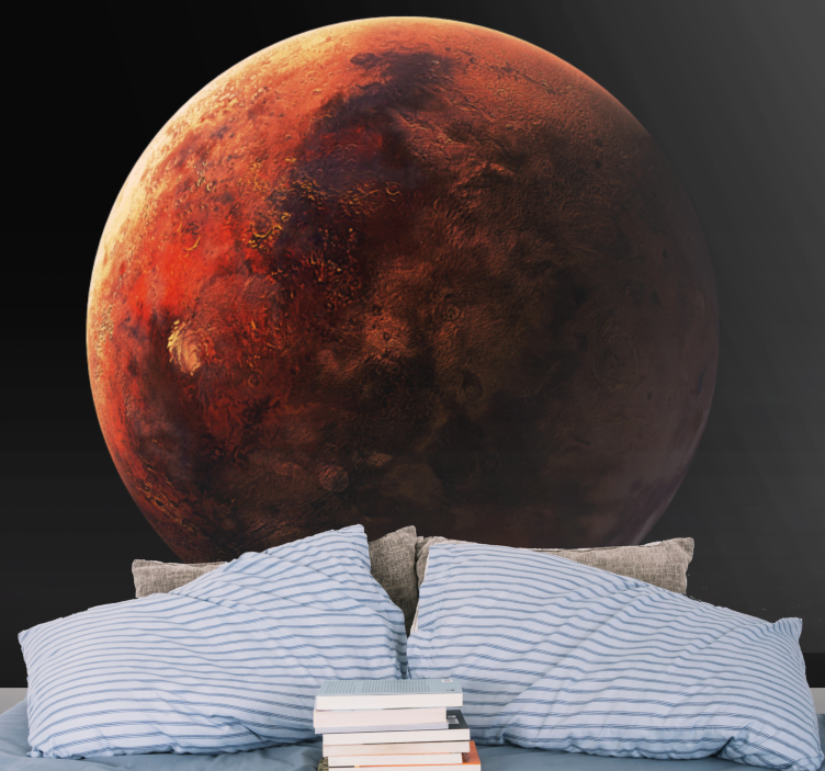 Space wall mural mars planet surface design - TenStickers