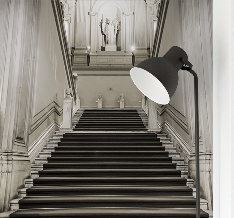 Stairs optical illusion 3D Wall Mural - TenStickers