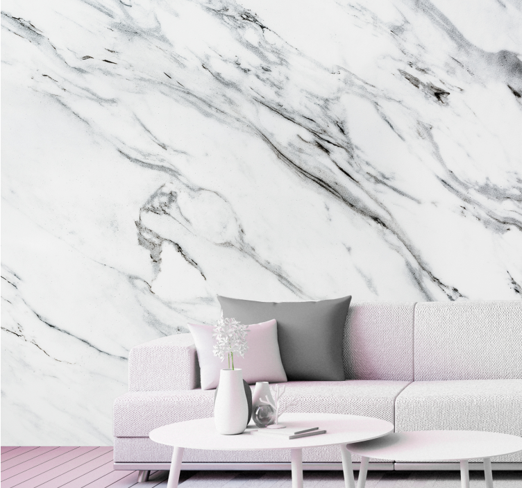 Texture wall mural elegant marble finish - TenStickers
