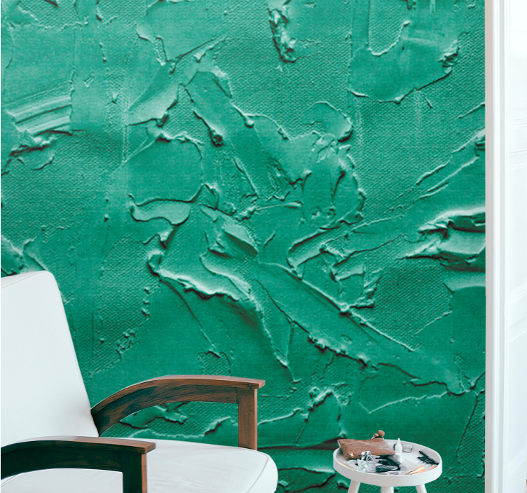 Texture wall mural textured emerald surface - TenStickers