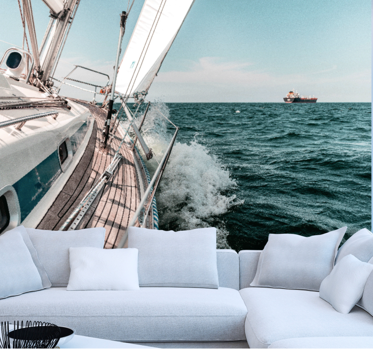 Under the sea mural sailing adventure - TenStickers