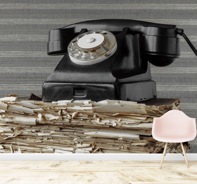 Vehicle wall mural vintage telephone classic - TenStickers