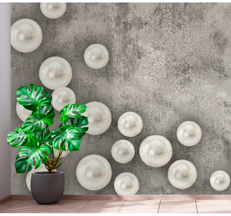 Wall mural delicate pearl arrangement - TenStickers
