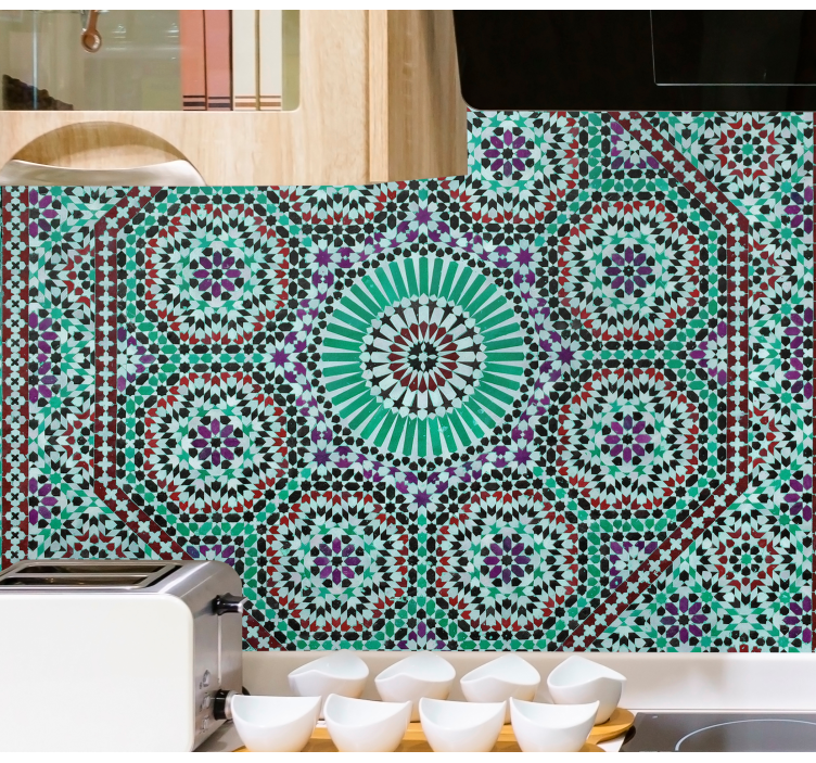 Wall mural ornate geometric design - TenStickers