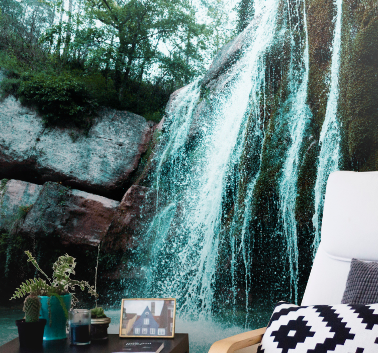 Waterfall mural grand waterfall cascade - TenStickers