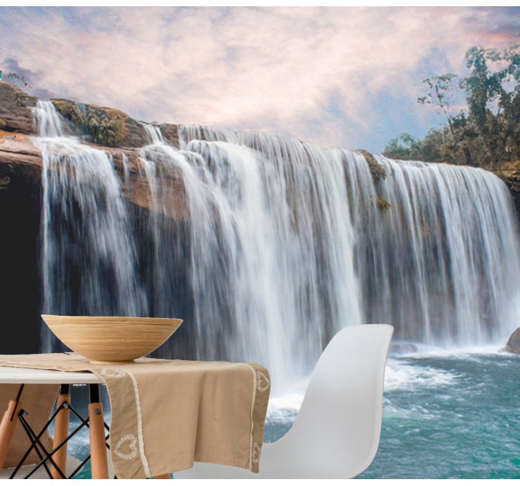 Waterfall mural majestic waterfall cascade - TenStickers
