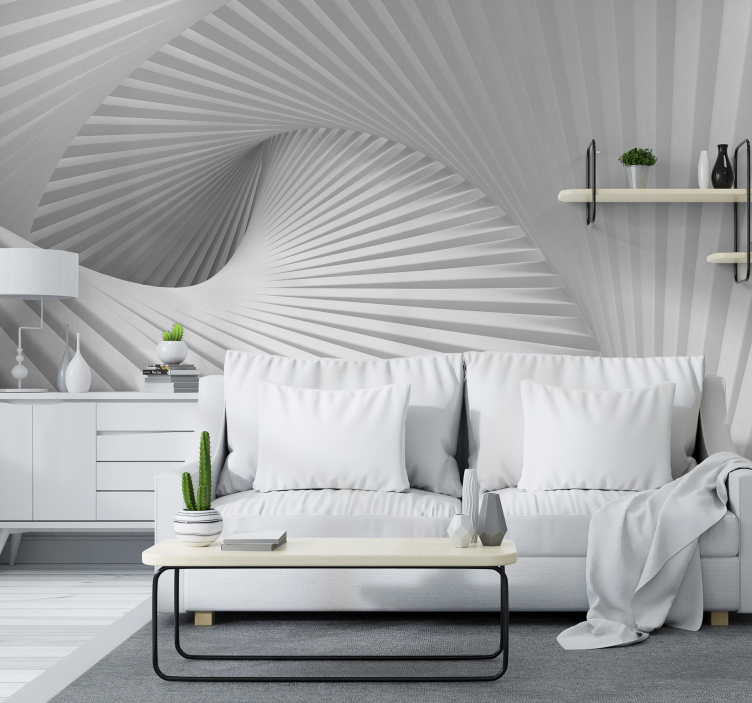 Waves of stairs 3D Wall Mural - TenStickers