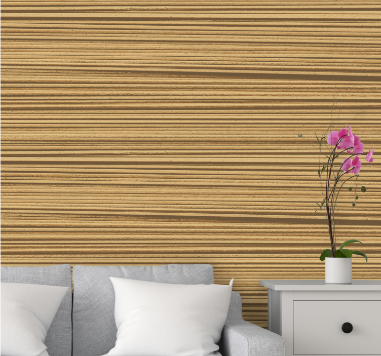 Wood wall mural natural wood grain design - TenStickers