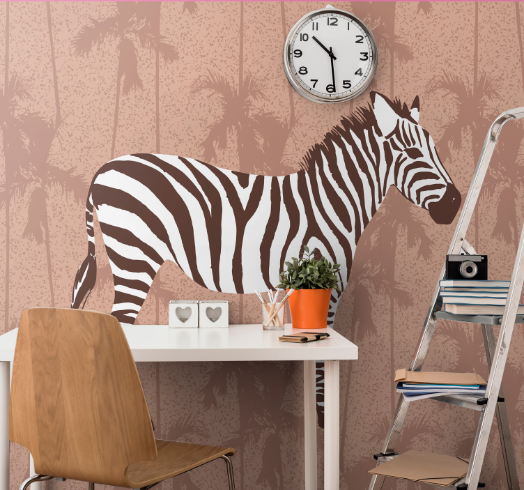 Zebra in Nature animal mural - TenStickers