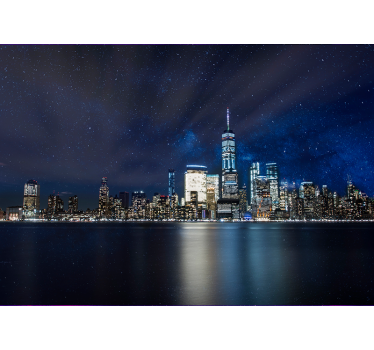 Starry night over New York  wall mural - TenStickers