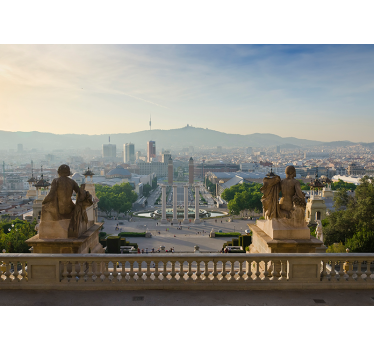 Barcelona fountain Montjuic Lounge Photo Wallpaper - TenStickers