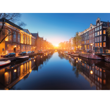 City wall mural Amsterdam - TenStickers