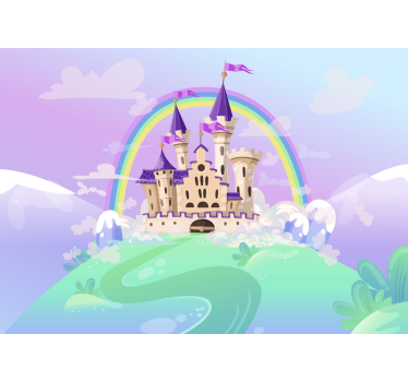 Kids Murals The Princess Castle - TenStickers