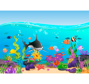 Underwater fish Children´s Wall Murals - TenStickers