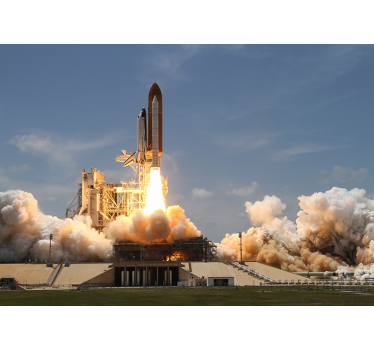 Rocket taking off Wall Murals for Bedrooms - TenStickers