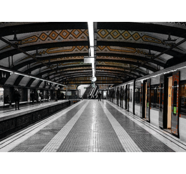 Subway Station Architecture city wall mural - TenStickers