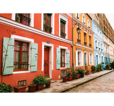The crémieux famous street Hallway Wall Mural - TenStickers