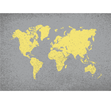 World map mural world outline map - TenStickers