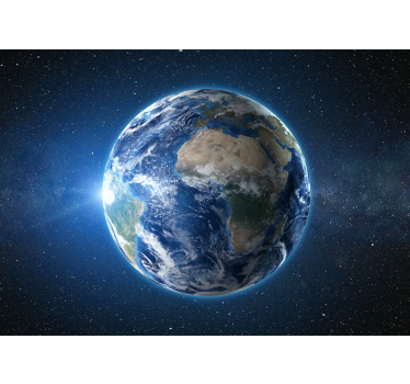 Planet Earth in space mural wallpaper - TenStickers