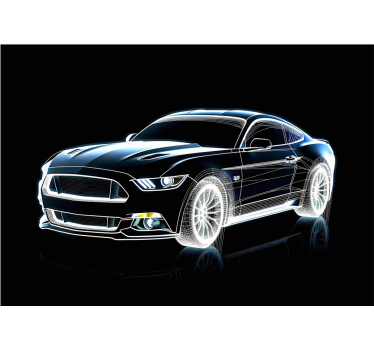 Sports car design wall decor for teenager  - TenStickers