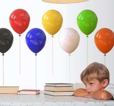 3d realistic balloon colored Children Wall Murals - TenStickers