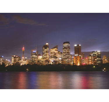 Sydney view at night Wall Murals for Bedrooms - TenStickers