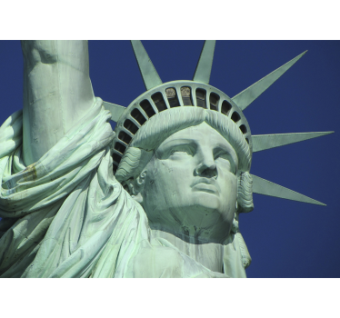 Statue of liberty face New York wall mural - TenStickers