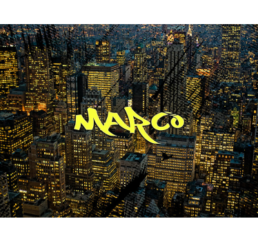 city background personalised photomural custom murals - TenStickers