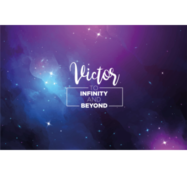 Galaxy personalised quote custom murals - TenStickers