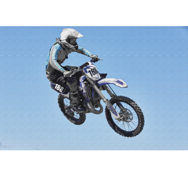 Extreme jumping motocross  vehicle photo wallpaper - TenStickers
