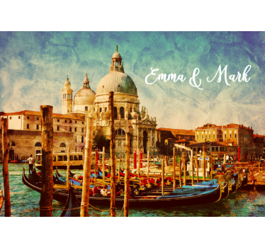 Watercolour city custom murals - TenStickers