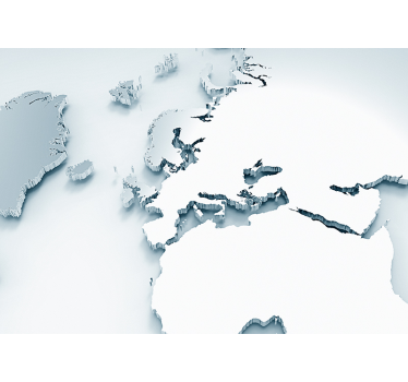 World map mural extensive global map - TenStickers